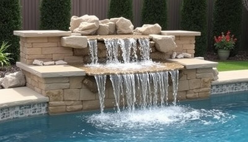 hidromasažni slap za bazen